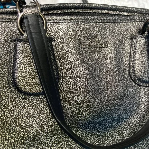 Metallic Coach Satchel - Picture 2 of 4
